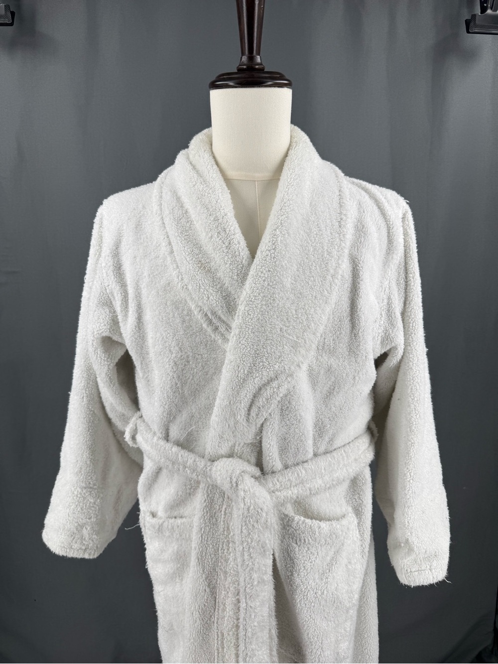 White Turkish cotton Bathrobe with Belt